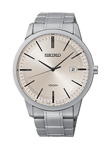 Seiko Watches : SGEH07P1 Quartz Analog Date Stainless Steel Men Watch