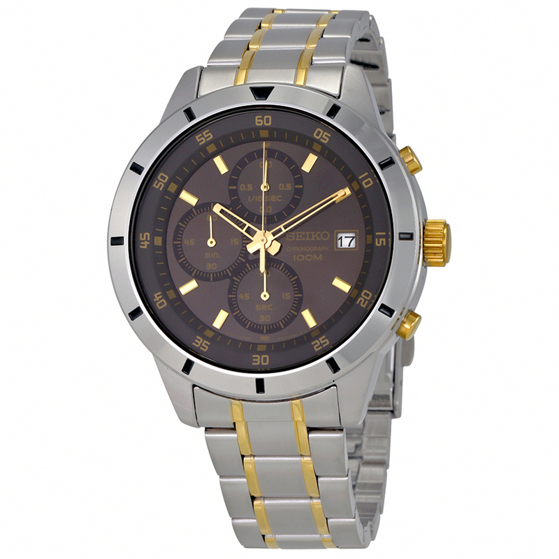 Seiko Watches : SKS565P1 Quartz Chronograph Date Two Tone Stainless Steel Men Watch