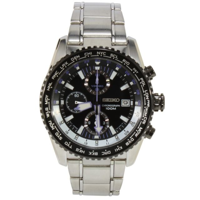 Seiko Watches : SNDD15P1 Quartz Chronograph Date Stainless Steel Men Watch