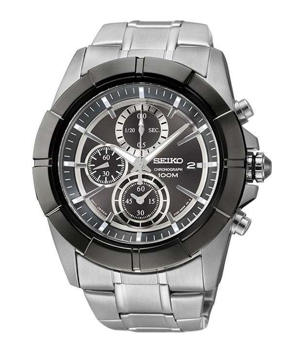 Seiko Watches : SNDE69P1 Quartz Chronograph Date Stainless Steel Men Watch