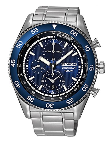 Seiko Watches : SNDG55P1 Quartz Chronograph Date Stainless Steel Men Watch