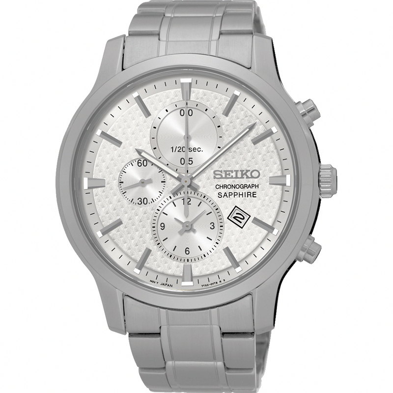 Seiko Watches : SNDG65P1 Quartz Chronograph Date Stainless Steel Men Watch