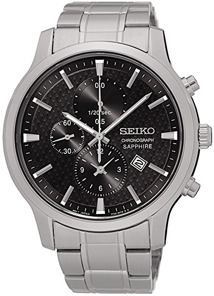 Seiko Watches : SNDG67P1 Quartz Chronograph Date Stainless Steel Men Watch