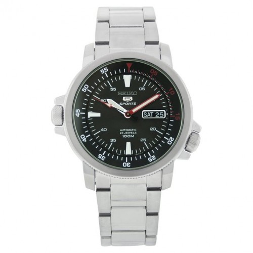 Seiko Watches : SNZJ57K1 Automatic 23 Jewels Day Date Stainless Steel Men Watch
