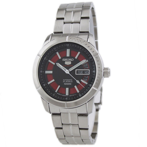 Seiko Watches : SRP339J1 Automatic 24 Jewels Day Date Stainless Steel Men Watch