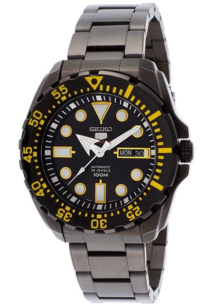 Seiko Watches : SRP607K1 Automatic 24 Jewels Day Date Stainless Steel Men Watch