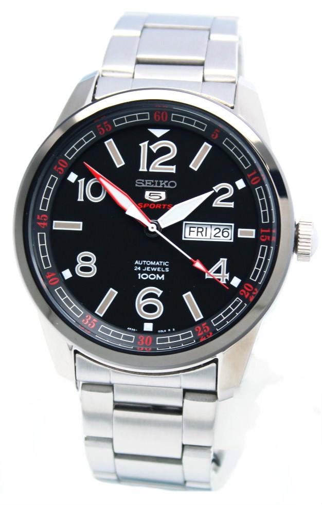 Seiko Watches : SRP629J1 Automatic 24 Jewels Day Date Stainless Steel Men Watch