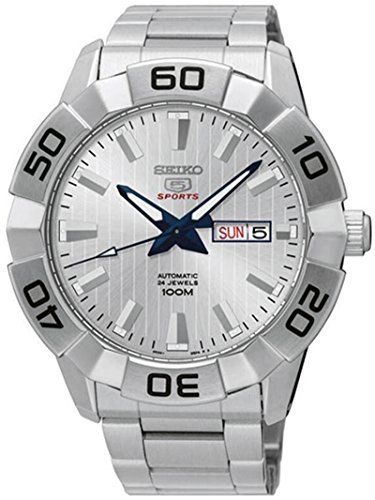 Seiko Watches : SRPA49K1 Automatic 24 Jewels Day Date Stainless Steel Men Watch