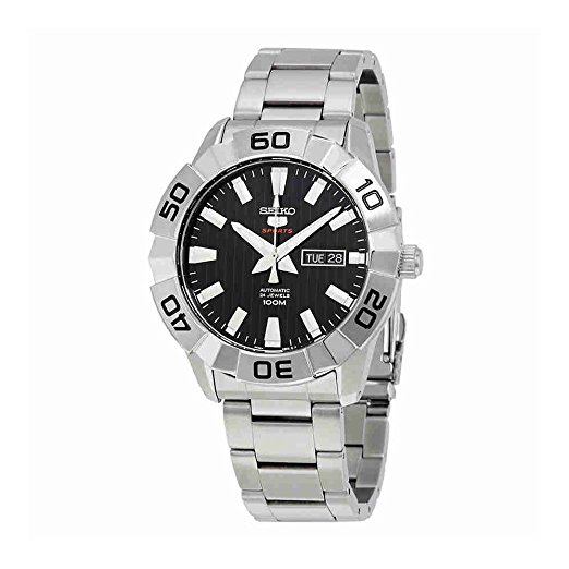 Seiko Watches : SRPA51K1 Automatic 24 Jewels Day Date Stainless Steel Men Watch