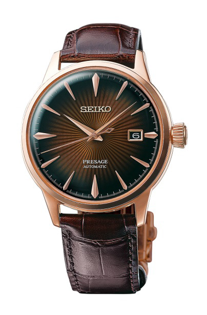 Seiko Watches : SRPB46J1 Automatic Date Brown Leather Men Watch