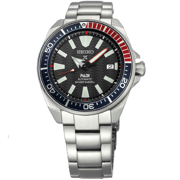Seiko Watches : SRPB99K1 Prospex Padi Samurai Special Edition Diver Date Stainless Steel Men Watch