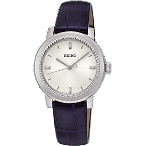 Seiko Watches : SRZ451P1 Quartz Analog Blue Leather Women Watch