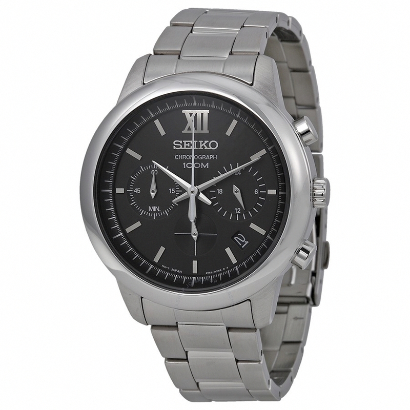 Seiko Watches : SSB139P1 Quartz Chronograph Date Stainless Steel Men Watch