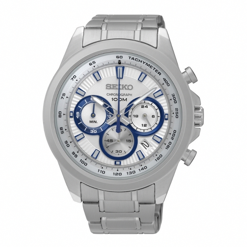 Seiko Watches : SSB239P1 Quartz Chronograph Stainless Steel Men Watch