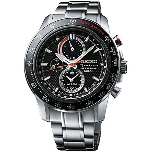 Seiko Watches : SSC357P1 Solar Chronograph Perpetual Stainless Steel Men Watch