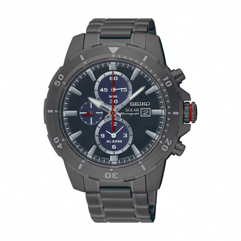 Seiko Watches : SSC559P1 Solar Chronograph Date Stainless Steel Men Watch
