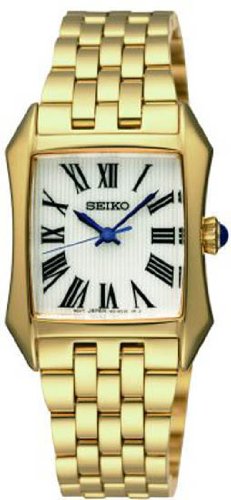 Seiko Watches : SXGP22P1 Quartz Roman Numerals Dial Gold Tone Stainless Steel Women Watch
