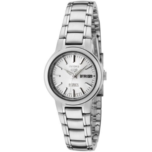 Seiko Watches : SYMK39K1 Automatic 21 Jewels Analog Day Date Stainless Steel Women Watch