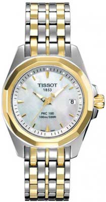 Tissot Watches : T008.010.22.111.00 Quartz Mother of Pearl Dial Two Tone Stainless Steel Women Watch