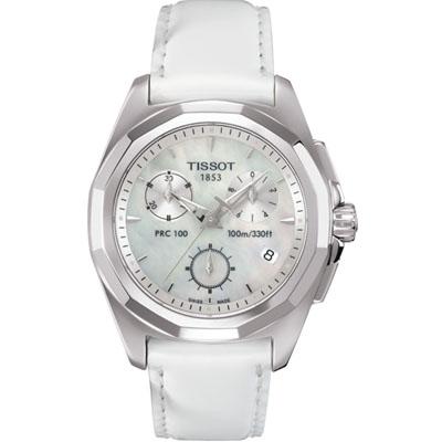 Tissot Watches : T008.217.16.111.00 Leather Chronograph Women Watch