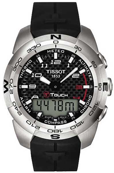 Tissot Watches : T013.420.17.202.00 Quartz Analog Digital Black Rubber Men Watch