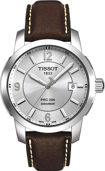 Tissot Watches : T014.410.16.037.00 Quartz Movement Leather Strap Men Watch