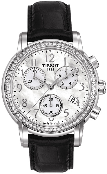 Tissot Watches : T050.217.16.112.01 Diamonds Chronograph Women Watch