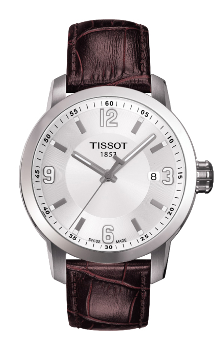 Tissot Watches : T055.410.16.017.01 Quartz Analog Brown Leather Date Men Watch