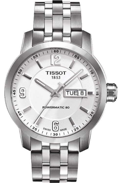 Tissot Watches : T055.430.11.017.00 Automatic Day Date Powermatic 80 Stainless Steel Men Watch