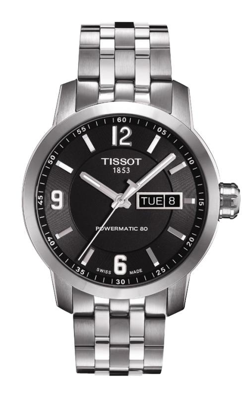 Tissot Watches : T055.430.11.057.00 Automatic Day Date Powermatic 80 Stainless Steel Men Watch