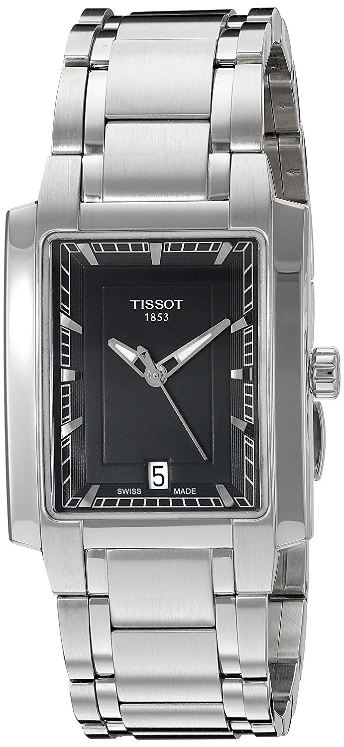 Tissot Watches : T061.310.11.05.100 Black Dial Stainless Steel Band Women Watch