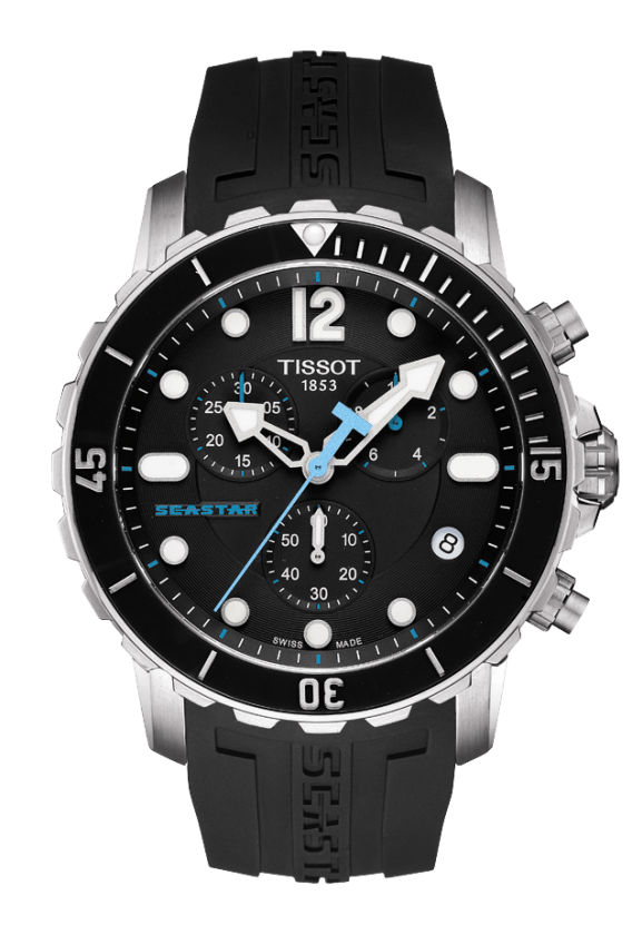 Tissot Watches : T066.417.17.057.00 Quartz Chronograph Date Black Rubber Men Watch