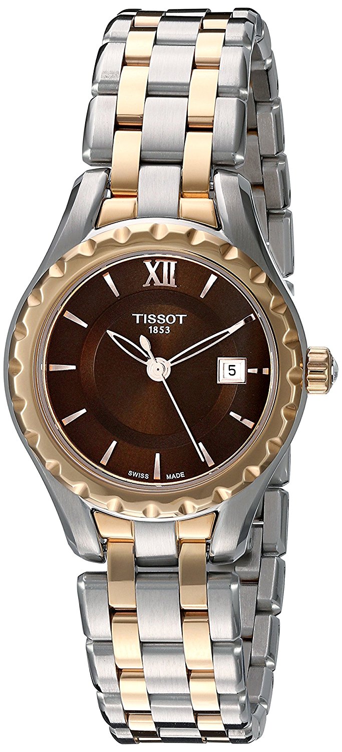 Tissot Watches : T072.010.22.298.00 Brown Dial Stainless Steel Band Women Watch