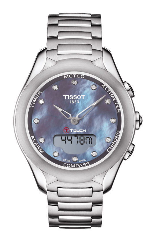 Tissot Watches : T075.220.11.106.01 Mother of Pearl Diamond Dial Stainless Steel Women Watch