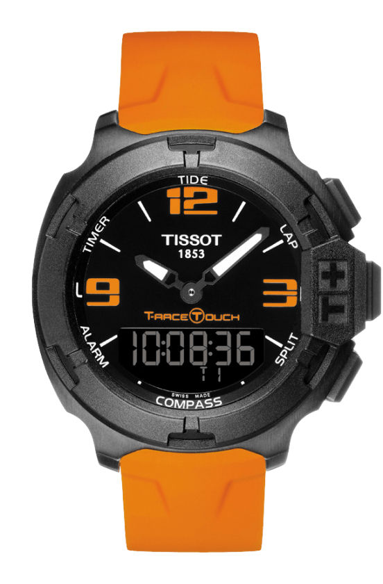 Tissot Watches : T081.420.97.057.02 Quartz Orange Silicone Men Watch