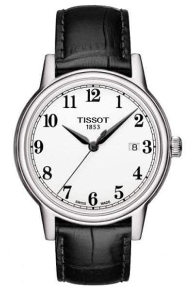 Tissot Watches : T085.410.16.012.00 Quartz Analog Date Black Leather Men Watch
