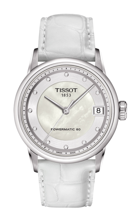 Tissot Watches : T086.207.16.116.00 Automatic Analog Powermatic 80 Date White Women Watch
