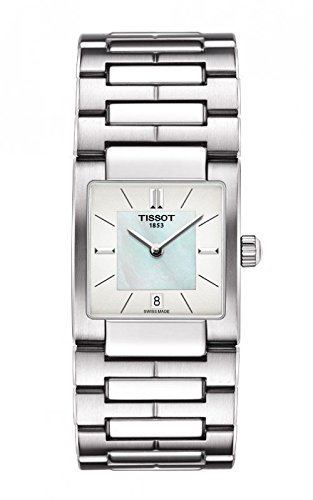 Tissot Watches : T090.310.11.111.00 Quartz White Mother of Pearl Dial Date Stainless Steel Women Watch