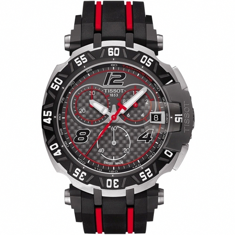 Tissot Watches : T092.417.27.207.00 Limited Edition T-Race MotoGP Chronograph Black Rubber Men Watch