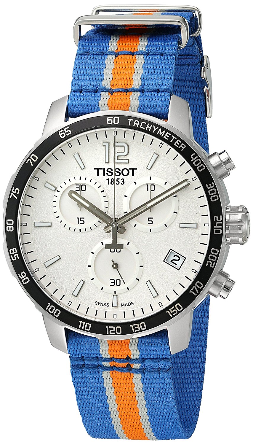 Tissot Watches : T095.417.17.037.06 Quickster New York Knicks Edition Chronograph Nylon Women Watch