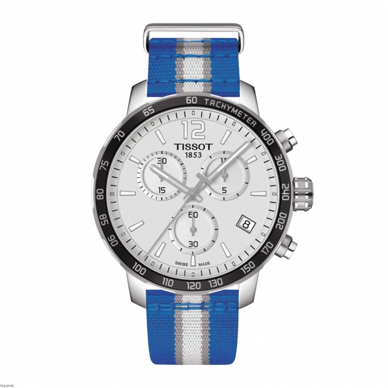 Tissot Watches : T095.417.17.037.19 Quickster NBA Dallas Mavericks Chronograph Date Nylon Men Watch