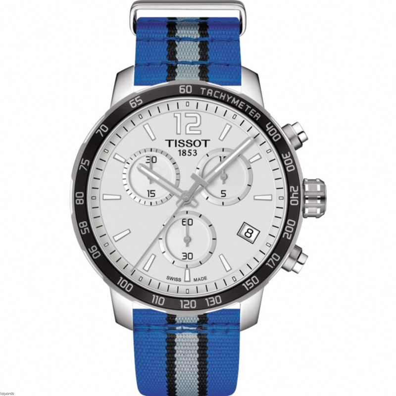 Tissot Watches : T095.417.17.037.31 Quickster NBA Orlando Magic Chronograph Date Nylon Men Watch