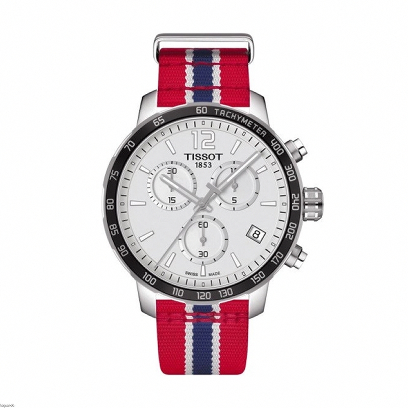 Tissot Watches : T095.417.17.037.32 Quickster NBA Teams Washington Wizards Chronograph Date Nylon Men Watch