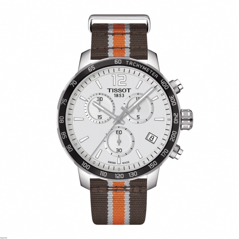 Tissot Watches : T095.417.17.037.34 Quickster NBA Teams Phoenix Suns Chronograph Date Nylon Men Watch