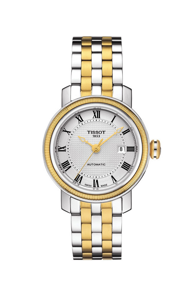 Tissot Watches : T097.007.22.033.00 Automatic Analog Date Two Tone Stainless Steel Women Watch