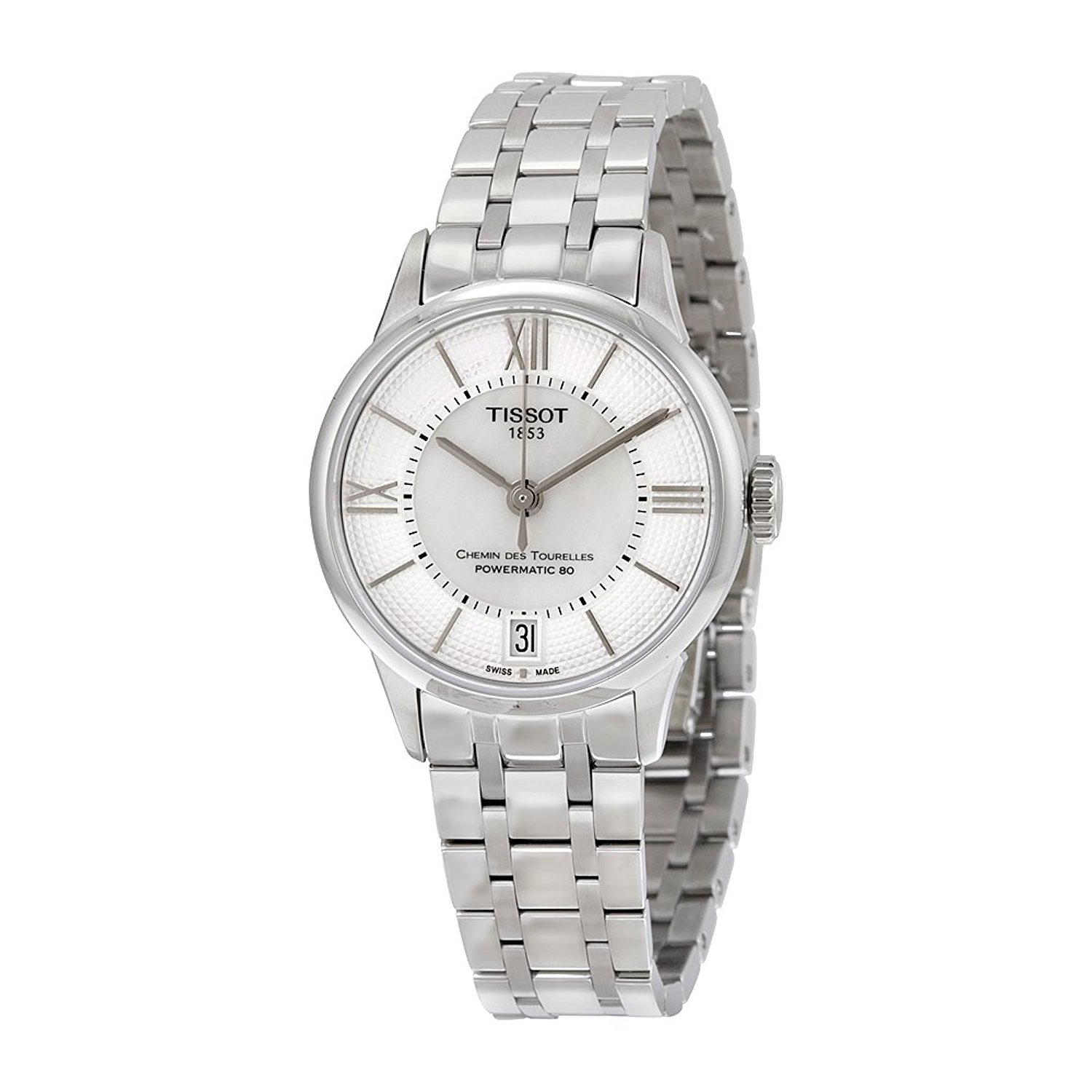 Tissot Watches : T099.207.11.118.00 White Mother Of Pearl Dial Fixed Stainless Steel Band Women Watch