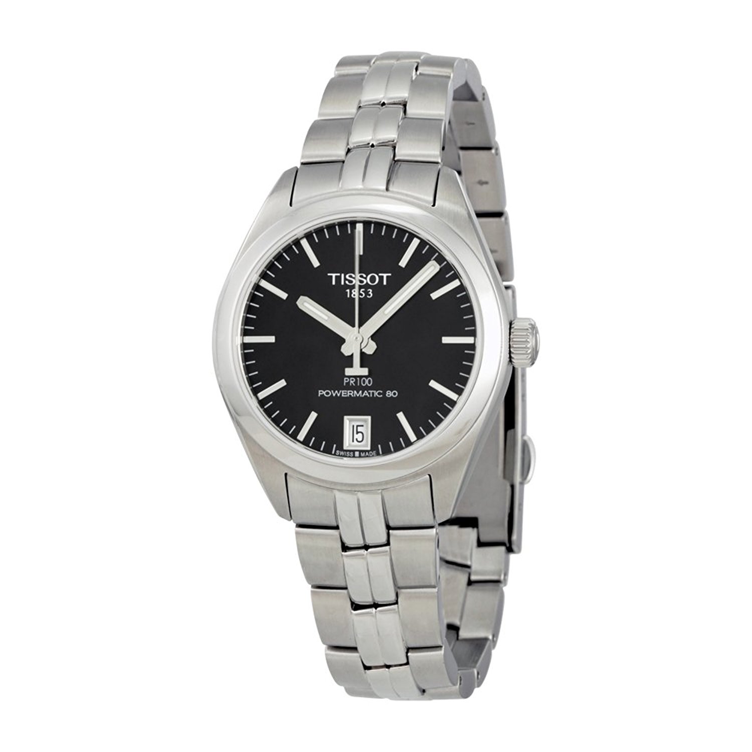 Tissot Watches : T101.207.11.051.00 Black Dial Stainless Steel Men Watch