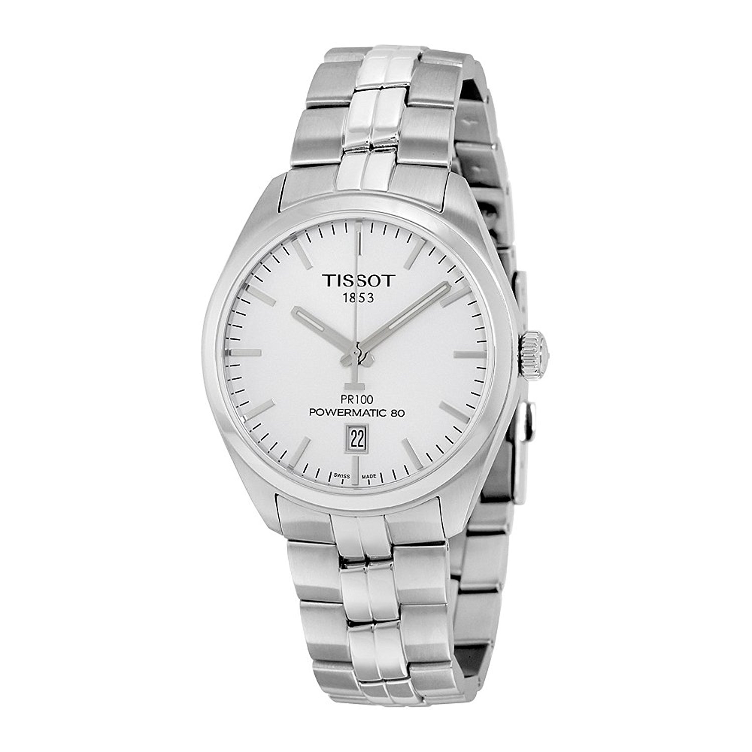 Tissot Watches : T101.407.11.031.00 Silver Dial Fixed Stainless Steel Band Men Watch