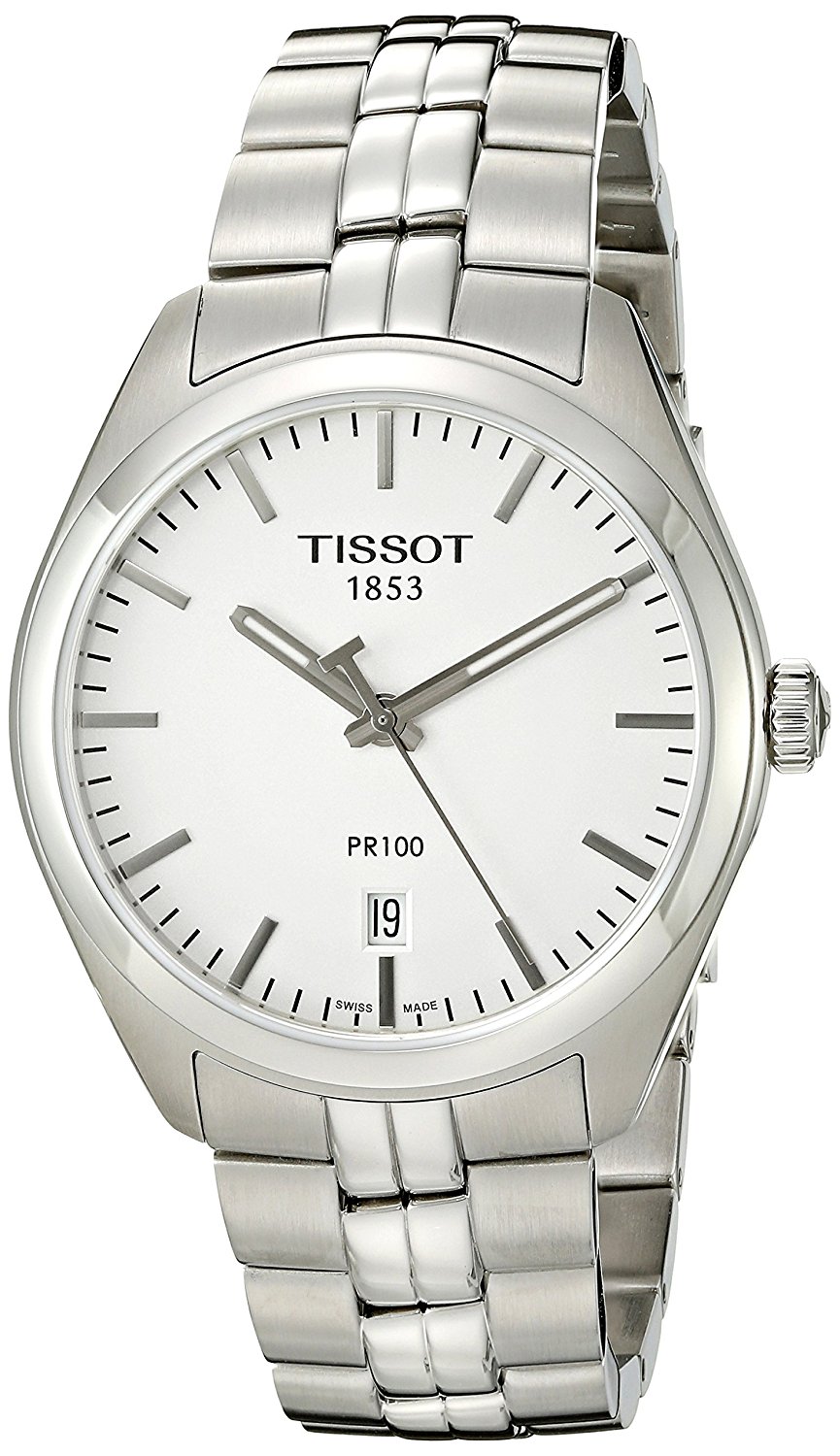 Tissot Watches : T101.410.11.031.00 Silver Dial Stainless Steel Band Men Watch