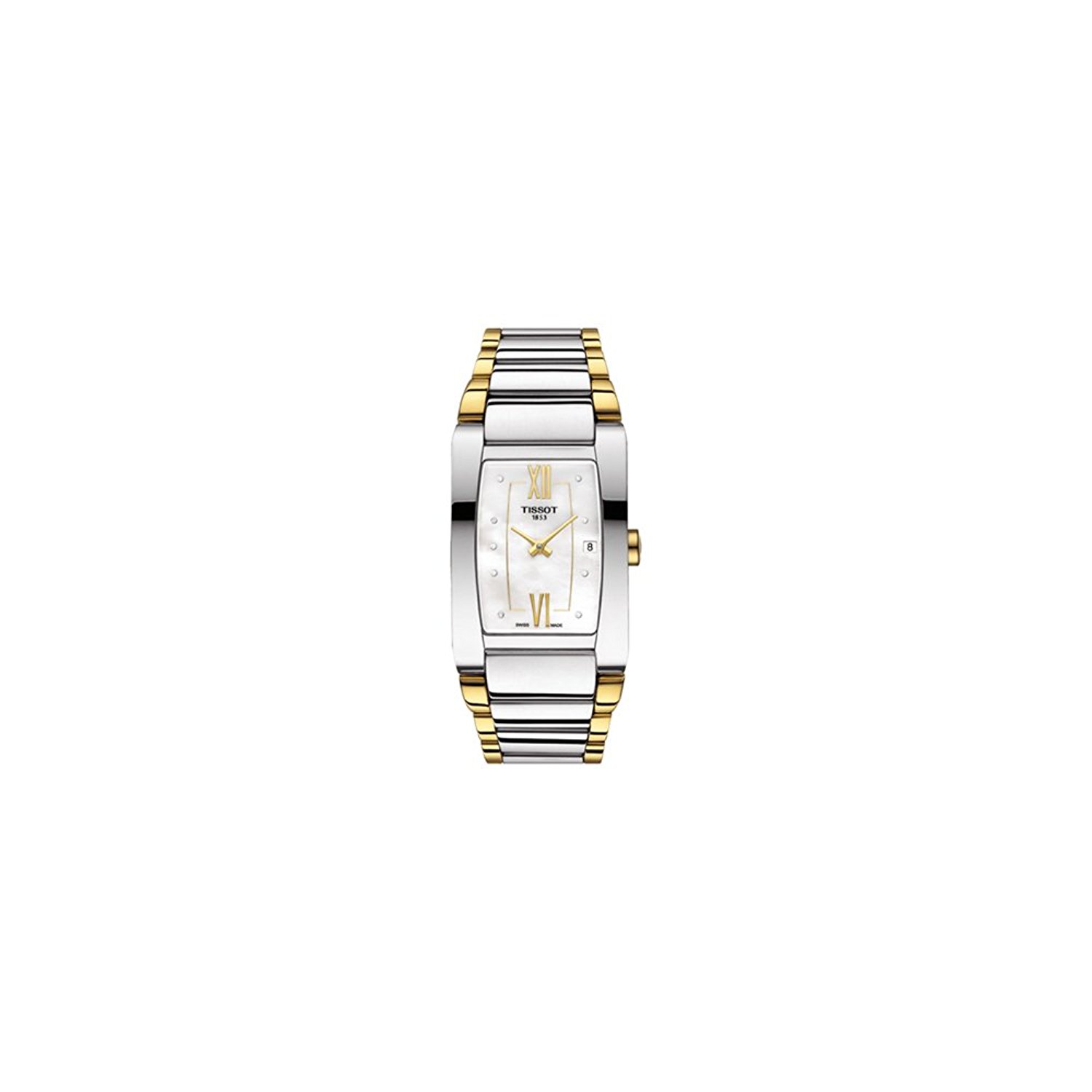 Tissot Watches : T105.309.22.116.00 White Mother Of Pearl Dial Fixed Stainless Steel Band Women Watch